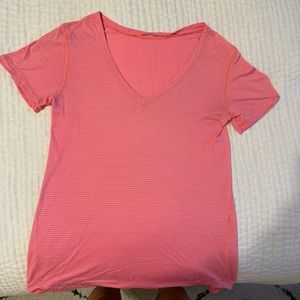 Pink coral lululemon shirt